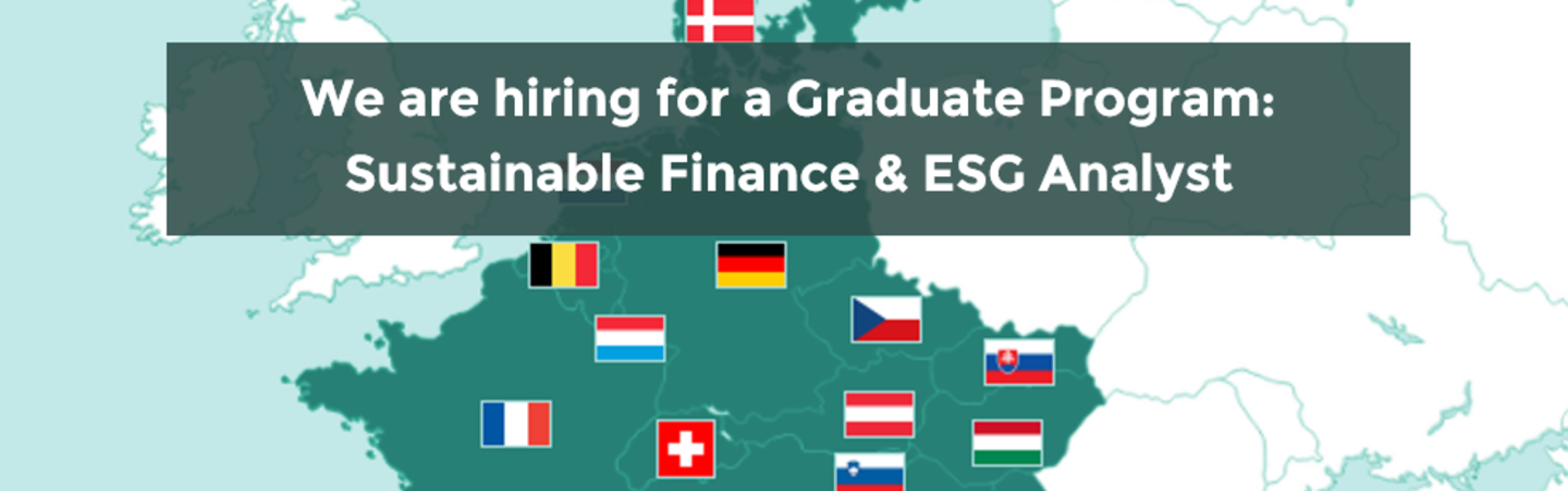 We are hiring  -  Graduate Program: Sustainable Finance & ESG Analyst